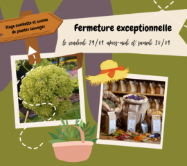Fermeture exceptionnelle